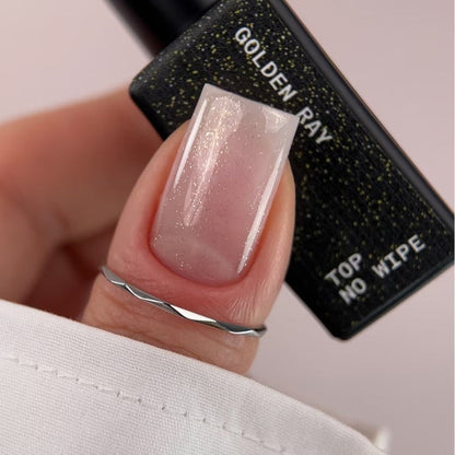 BIBLIOTEKA Top Coat No-Wipe with UV filter - Golden Ray