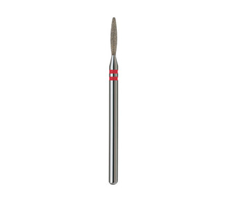 Fresa de diamante Llama sin punta. Roja, 1.8mm.