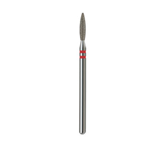 Fresa de diamante Llama sin punta. Roja, 2.3mm.