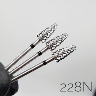 Carbide cone end mill. Black, 6mm. 228N 