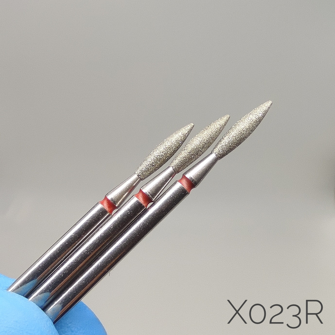 Fresa de diamante Llama sin punta. Roja, 2.3mm. X023R