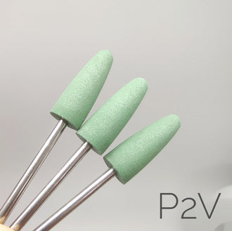 Silicone polisher. Green, 8mm. P2V