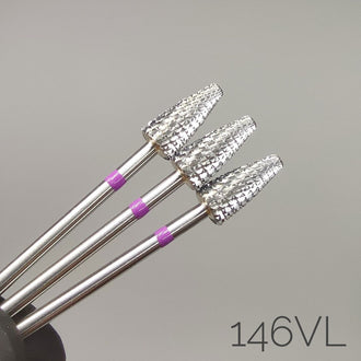 Fraise conique en carbure. Violette, 5 mm. 146VL 